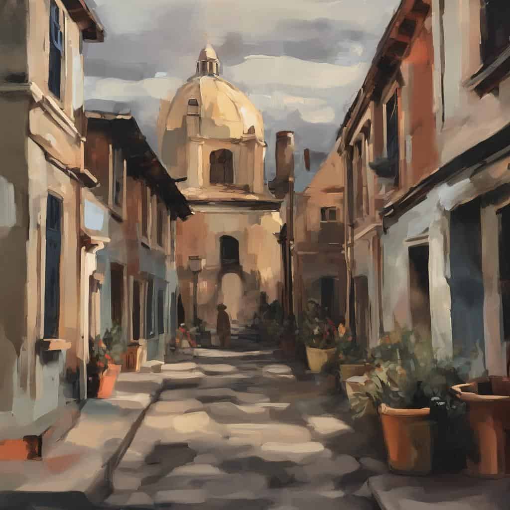 Γυναίκες που εξερευνούν την τέχνη του σώματος, ζωγραφική στην αρχιτεκτονική πόλη, καλλιτέχνες, λεωφόροι, ιστορική αρχιτεκτονική, τέχνη και πολιτισμός.